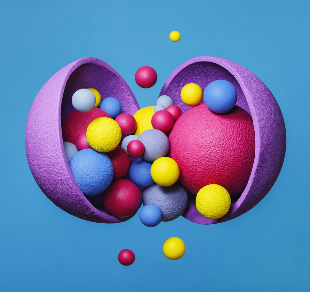 3D colorful balls